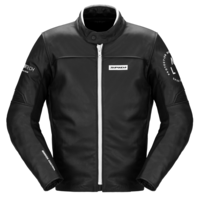 Кожено мото яке SPIDI Genesis Black/White