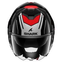 Модуларна каска SHARK OXO RYDGER Black/Silver/Red