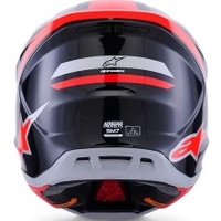 Мотокрос каска ALPINESTARS SM7 RISE BLK/RD/SILV