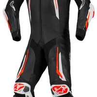 Кожен екип ALPINESTARS GP TECH V5 BLACK/WHITE/FLUO RED