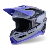 Мотокрос каска ALPINESTARS SM3 JETTSON GRAY/PUR/BLK