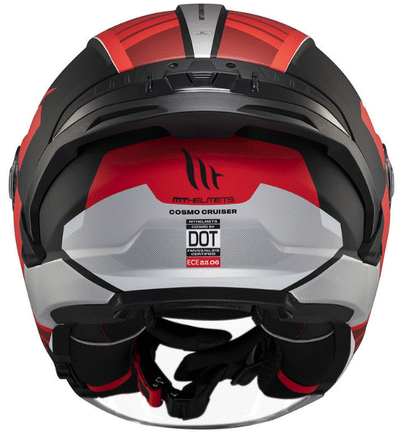 Скутер каска MT COSMO SV CRUISER B5 RED