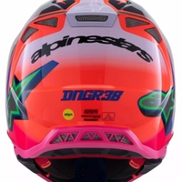 Мотокрос каска ALPINESTARS SM10 Deegan OR/PU/PK