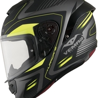 Спортна каска VEMAR HURRICANE LASER MATT SILVER/FLUO YELLOW