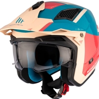 Каска MT DISTRICT SV S ANALOG D7 GLOSS BLUE/BEIJE/ORANGE