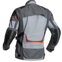 Текстилно мото яке Lindstrands Myrvik Light Grey/Black/Orange