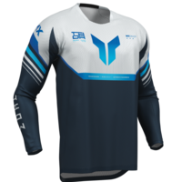 Мотокрос джърси THOR LAUNCHMODE VENTED RAPTOR MIDNIGHT BLUE/GRAY