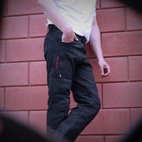 Мото дънки TRILOBITE 2461 PARADO MONOLAYER AAA BLACK SHORT