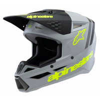 Детска каска ALPINESTARS SM3 RADIUM GY/BLK/YL