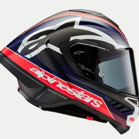 Каска ALPINESTARS Supertech R10 Team Black/Carb/Blå/White