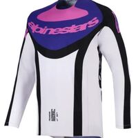 Мотокрос джърси Alpinestars TECHSTAR KNIF BLACK / GRAY/ PURPLE