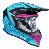 Mотокрос каска Just1 J-39 Thruster Petrol Blue/Fuxia Black