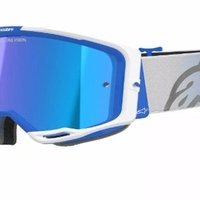 Мотокрос очила ALPINESTARS VISION 8 CORP BL/WT MIRROR-BLUE