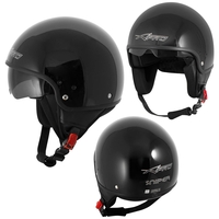 Каска за скутер A-PRO SNIPER BLACK