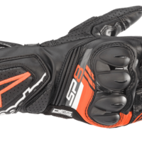 Кожени мото ръкавици ALPINESTARS SP-8 V3 Black-Red Fluo