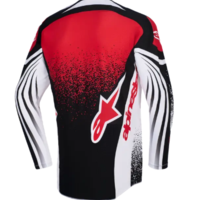 Мотокрос джърси Alpinestars TECHSTAR NOMUR BLACK/WHITE/RED