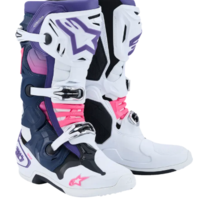 Мотокрос ботуши ALPINESTARS TECH 10 WHIT/VIOLET/NAVY/PINK