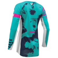 Дамско мотокрос джърси THOR LAUNCHMODE BLEACH WHITE/AQUA