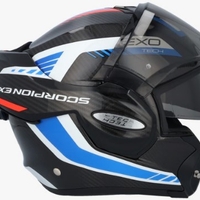 Модуларна каска SCORPION Exo-Tech Evo Carbon BLACK/BLUE/RED