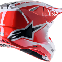 Мотокрос каска ALPINESTARS SM10 UNIT RD/WT