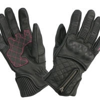 Дамски кожени ръкавици ADRENALINE ORCHID BLACK/PINK