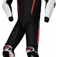КОЖЕН ЕКИП ALPINESTARS GP-R7 1-PC WHT/BLK/RD