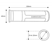 Мото ръкохватки BARRACUDA B-LUX RACING GRIPS GOLD