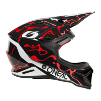 Каска O'NEAL 1SERIES SPLASH BLACK/RED V.26