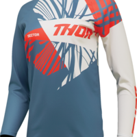 Дамско мотокрос джърси THOR WOMEN'S SECTOR SPLIT BLUE/ORANGE