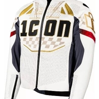 Кожено яке ICON Contra3™ RIZZ RIZZ WHITE