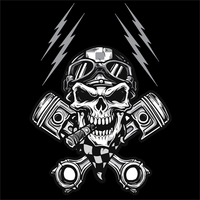 Кърпа за глава FLYDANNA COTN BIKER SKULL