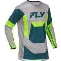 Мотокрос блуза FLY RACING Lite- Grey/Lime/Teal