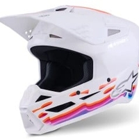 Мотокрос каска ALPINESTARS SM3 FORCE WHITE-GLOSS