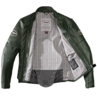 Кожено мото яке SPIDI CLUBBER GREEN/ICE