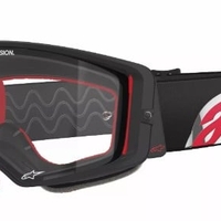 Мотокрос очила ALPINESTARS SUPERTECH CORP BLACK/RED CLEAR