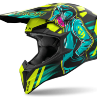 Мотокрос каска AIROH WRAAAP CYBER YELLOW MATT