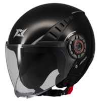КАСКА ЗА СКУТЕР METRO S SOLID V2 A1 BLACK GLOSS