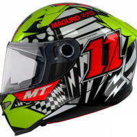 Каска MT REVENGE 2 S SERGIO GARCIA A3 FLUOR 2 GLOSS