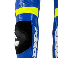 Кожен мото екип с гърбица SPIDI TRACK REPLICA EVO BLUE/YELLOW