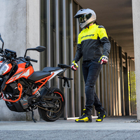 Текстилно  мото  яке SHIMA DRIFT  BLACK/YELLOW FLUO