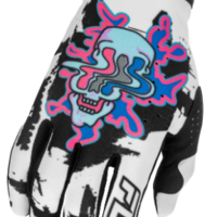 Мотокрос ръкавици FLY RACING Lite Warp Special Edition - White/Blue/Pink