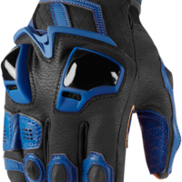 Кожени мото ръкавици ICON HYPERSPORT SHORT - BLUE