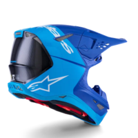 Мотокрос каска ALPINESTARS S-M10 FLOOD BLUE/BLK-CARB