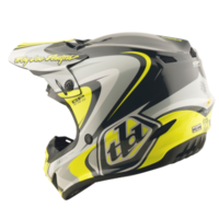 Mотокрос каска TROY LEE DESIGNS GP Pro Crossover - Grey/Yellow