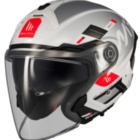 Скутер каска MT COSMO SV SILENCE A2 GREY GLOSS