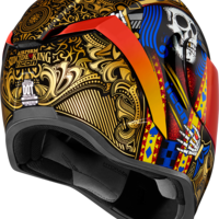 Каска ICON  AIRFORM SUICIDE KING GOLD