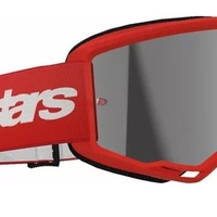 Мотокрос очила ALPINESTARS VISION 3 WORDMARK RED MIRROR-SIL