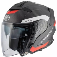 Скутерова каска Premier JT5 Carbon MA BLACK/RED