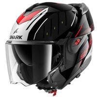 Модуларна каска SHARK OXO RYDGER Black/Silver/Red