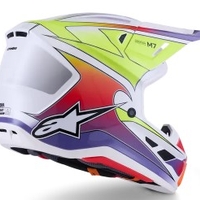 Мотокрос каска ALPINESTARS SM7 FUSE WHT/YL/PU